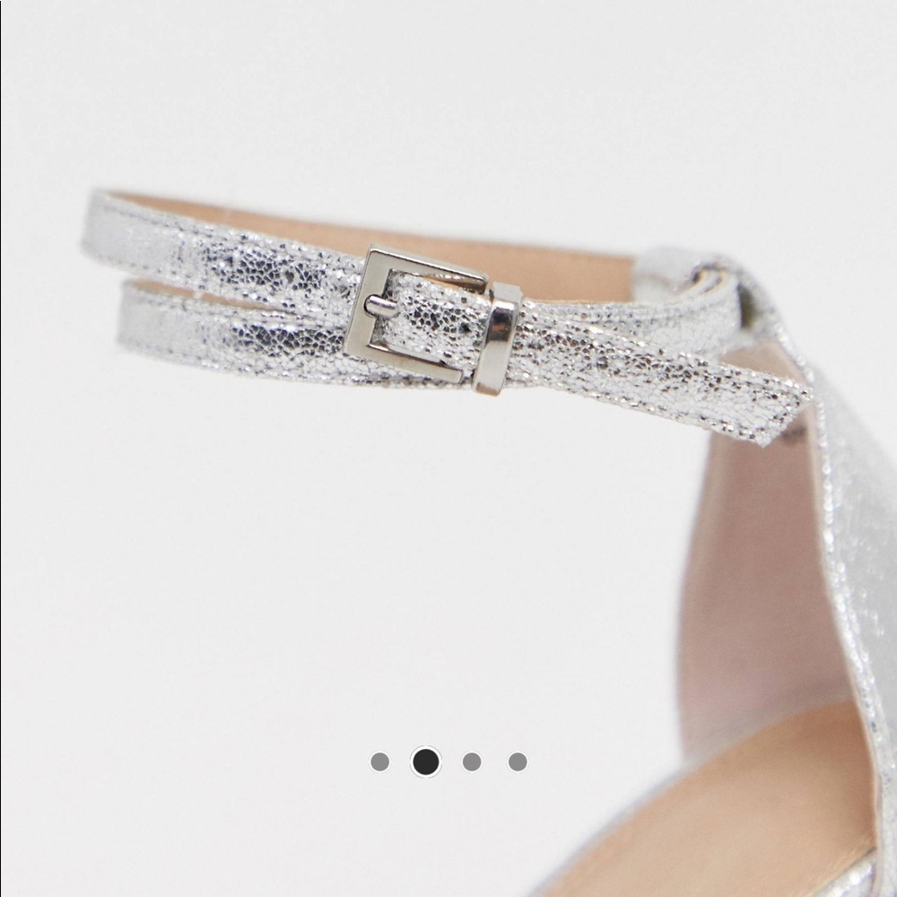 Asos Design Barely There Heels In Silver - image 3